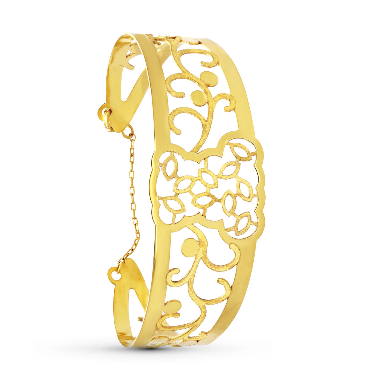 18K Yellow Gold Rigid Bear Motif Bracelet