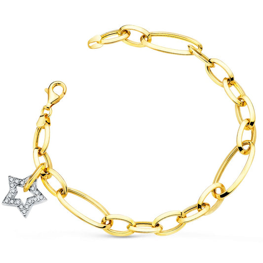 18K Gold Star Bracelet