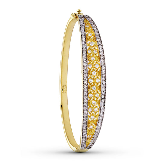 18K Gold Cubic Zirconia Bracelet
