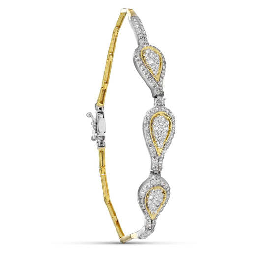 18K Gold Cubic Zirconia Bracelet