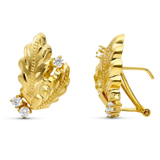 18K Yellow Gold Earrings