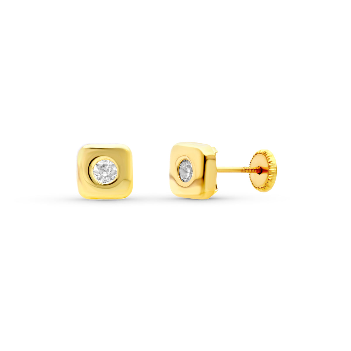 18K Yellow Gold Earrings