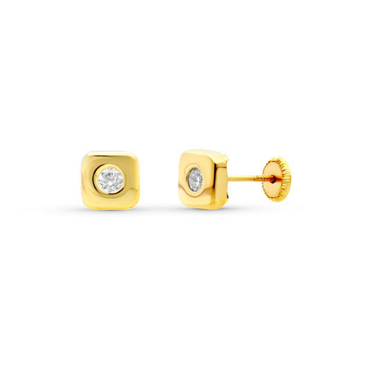 18K Yellow Gold Earrings