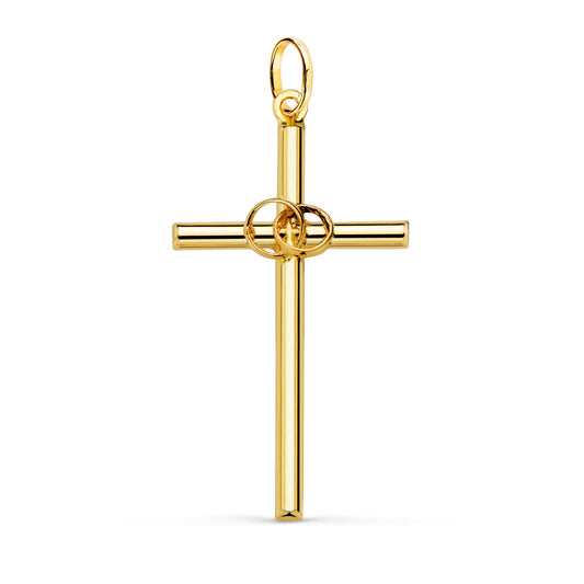 18K Yellow Gold Cross Ring
