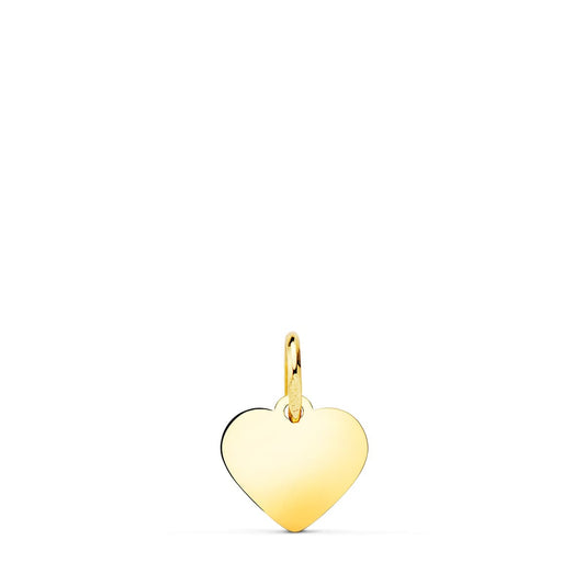 18K Yellow Gold Heart Pendant