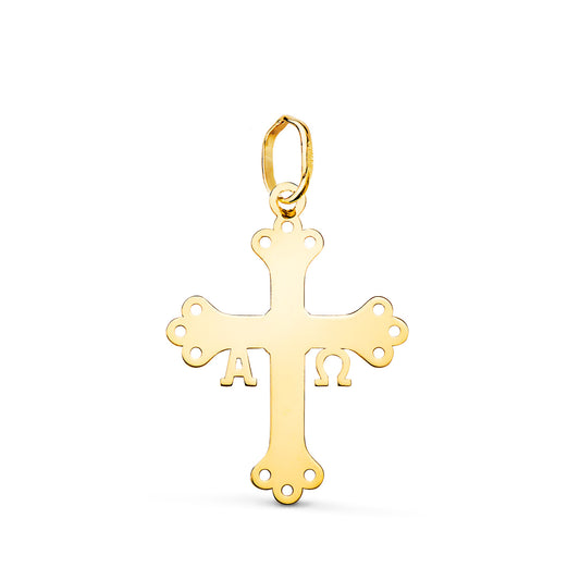 18K Yellow Gold Cross Pendant
