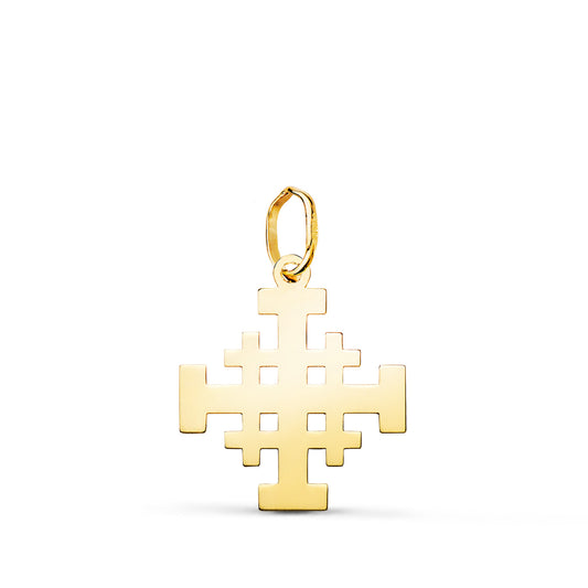 18K Yellow Gold Cross Pendant