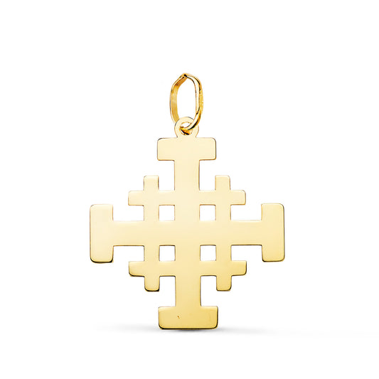 18K Yellow Gold Cross Pendant