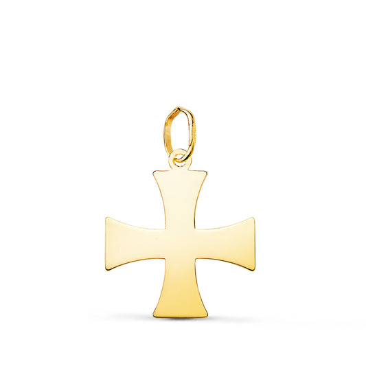 18K Yellow Gold Cross Pendant