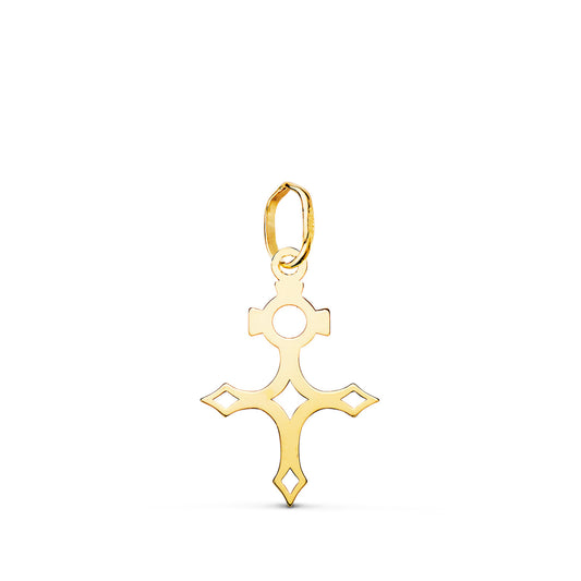 18K Yellow Gold Cross Pendant