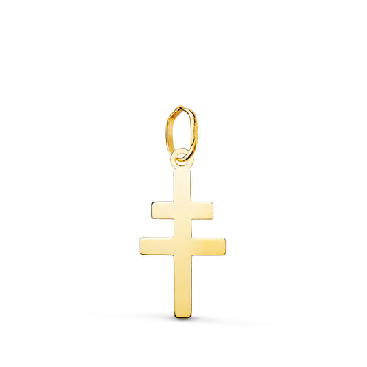 18K Yellow Gold Cross Pendant