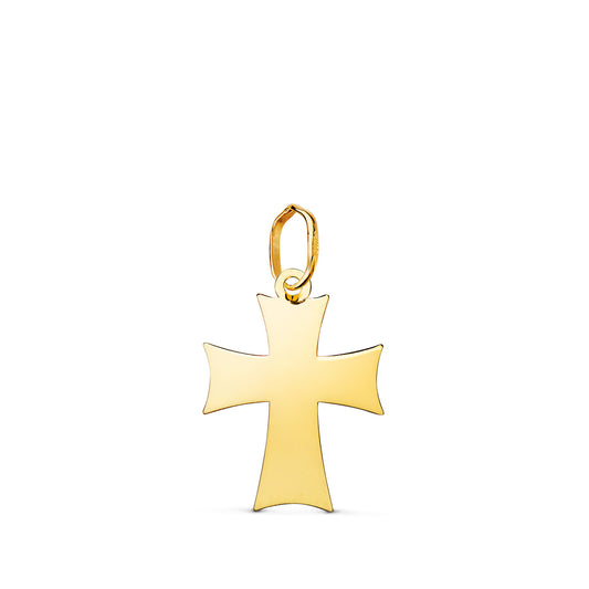 18K Yellow Gold Cross Pendant