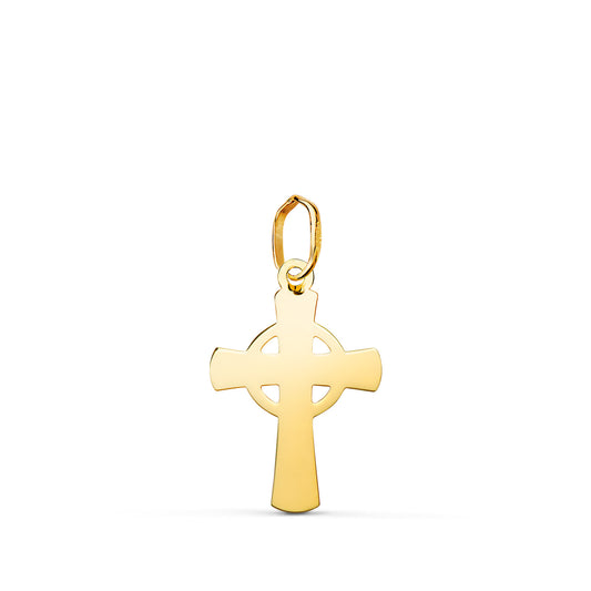 18K Yellow Gold Cross Pendant