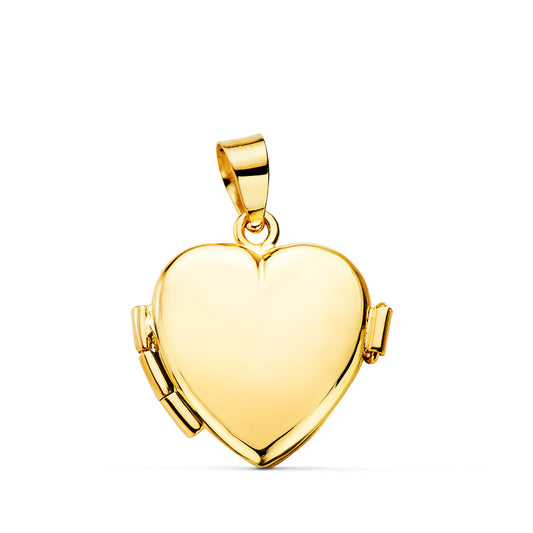 18K Yellow Gold Heart Pendant