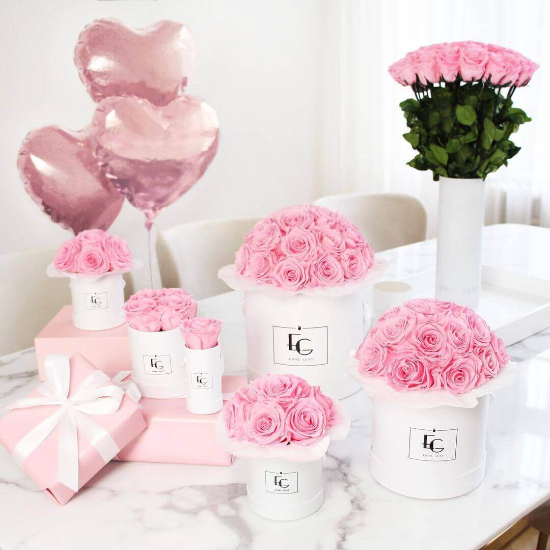 Classic Infinity Heart Rosebox - L