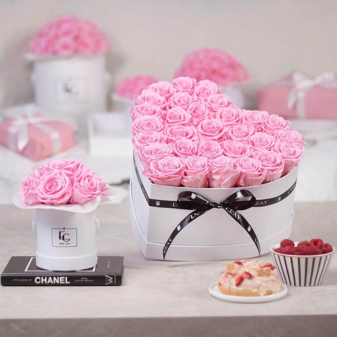 Classic Infinity Heart Rosebox - L