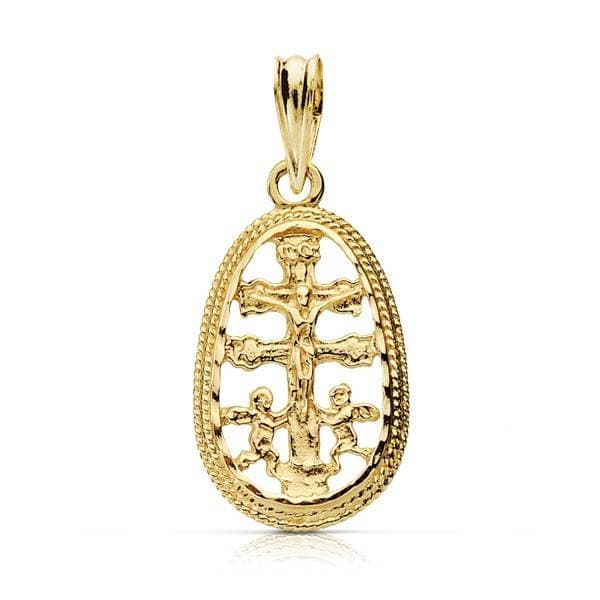 18K Yellow Gold Cross Pendant