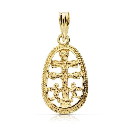 18K Yellow Gold Cross Pendant