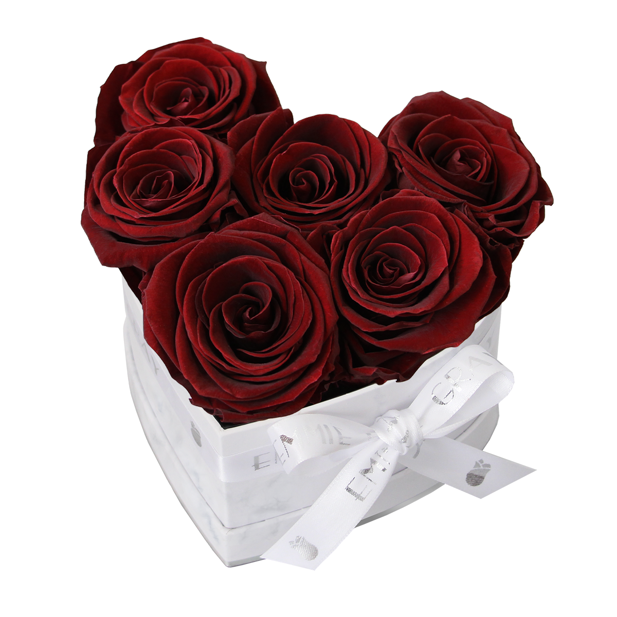 Klassische Infinity-Herz-Rosenbox – S