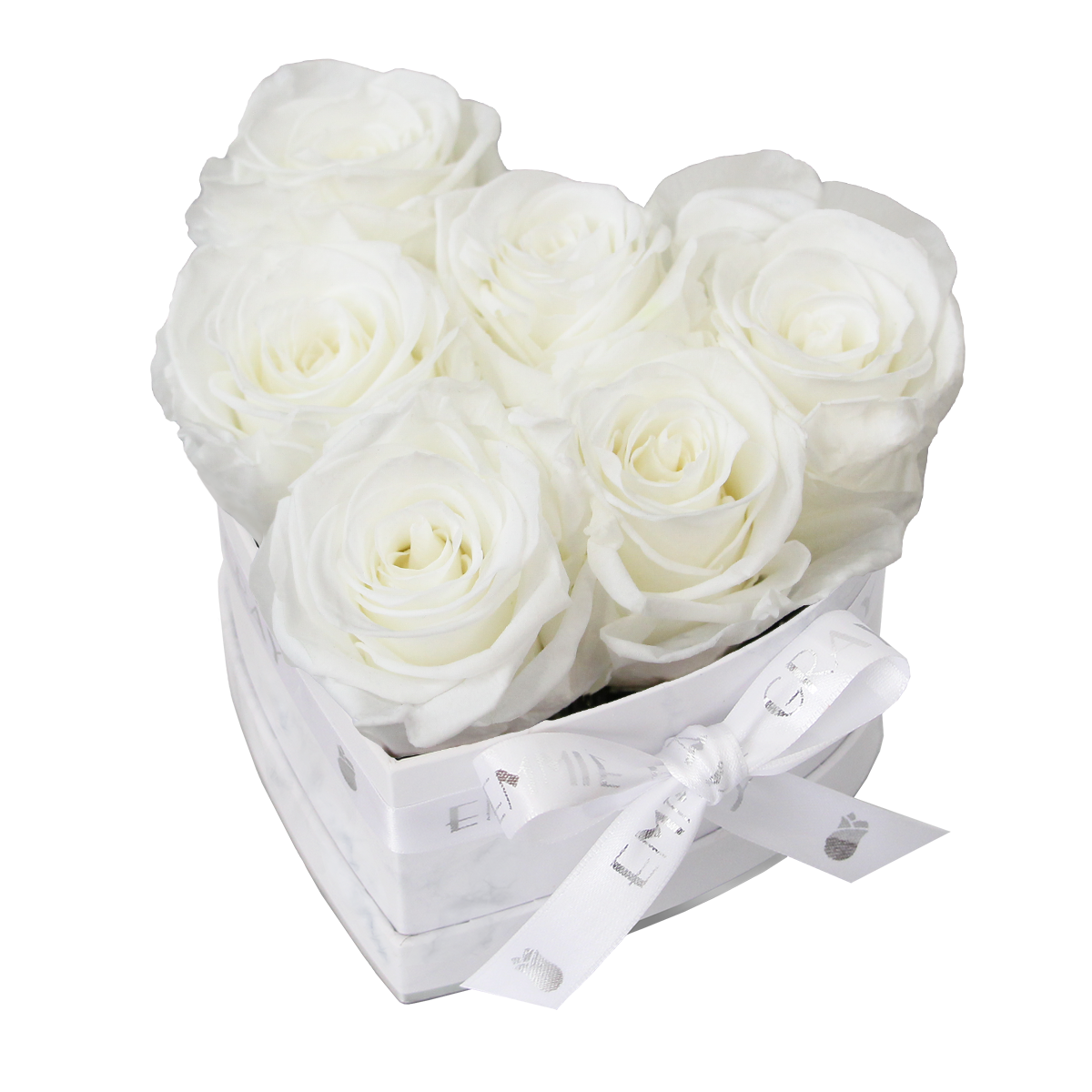 Klassische Infinity-Herz-Rosenbox – S