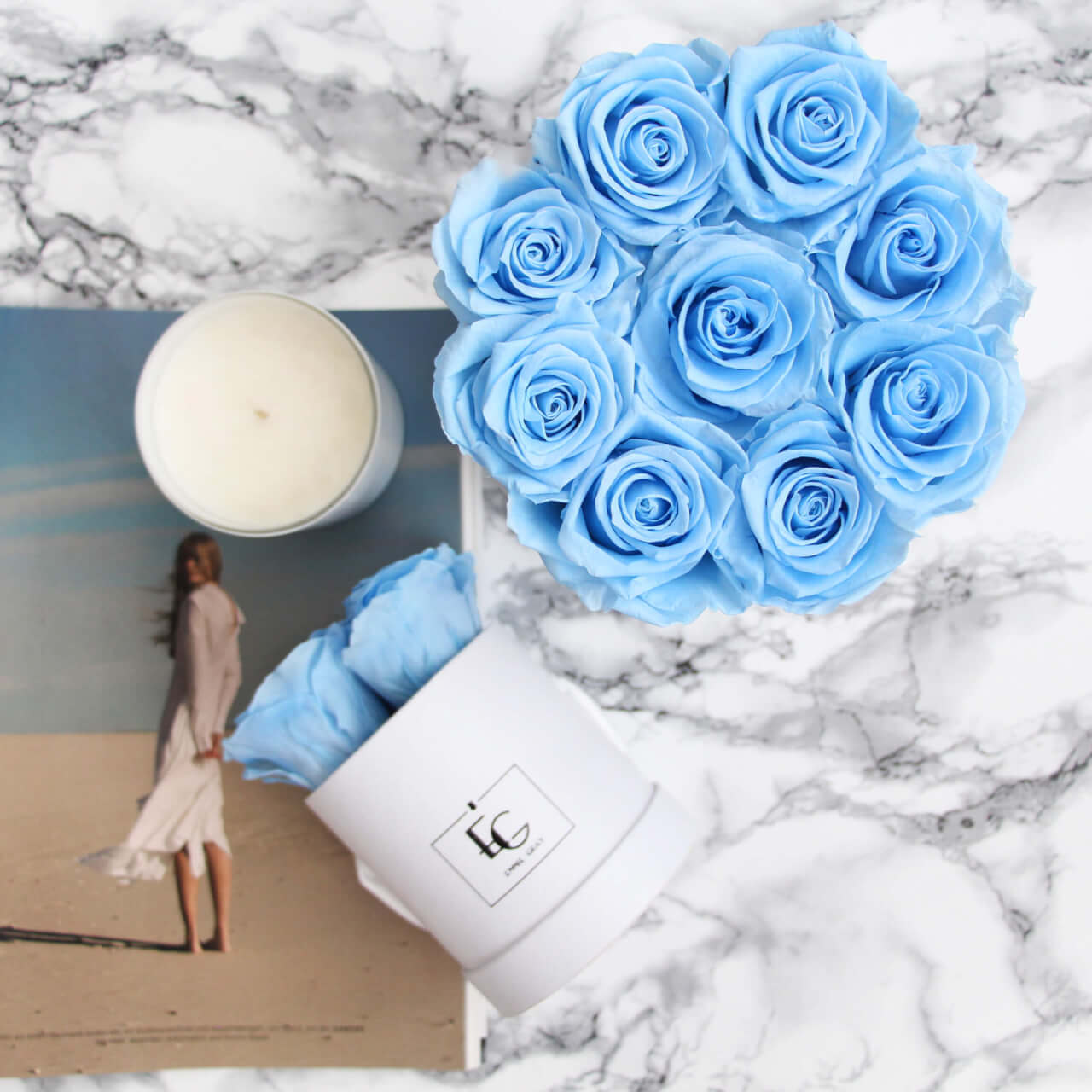 Classic Infinity Square Rosebox - XS