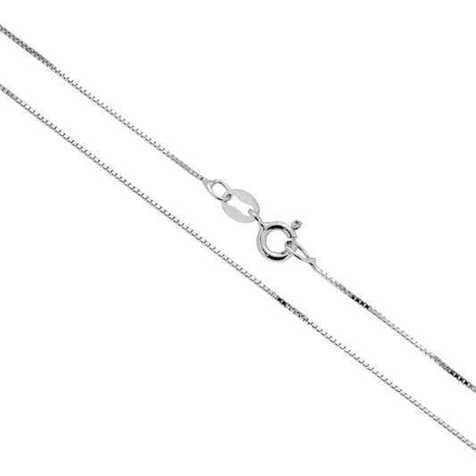 Venetian Box Chain Necklace 0.7 mm – 925 Sterling Silver