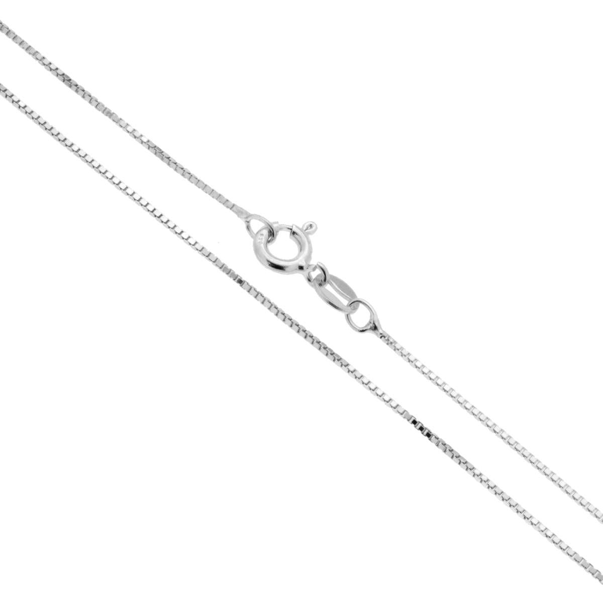 Venetian Box Chain Necklace 0.8 mm – 925 Sterling Silver