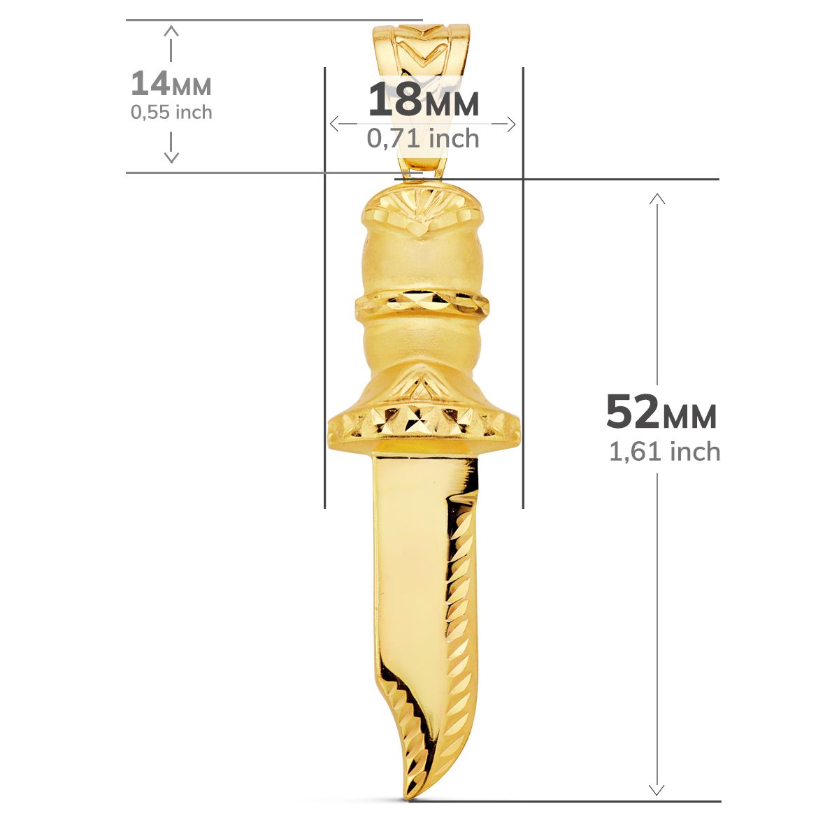 18K Yellow Gold Pendant