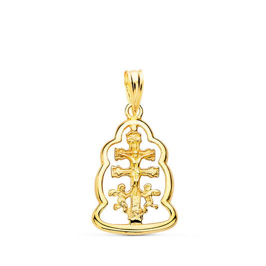 18K Yellow Gold Cross Pendant