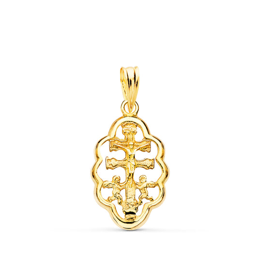18K Yellow Gold Cross Pendant