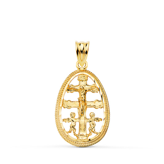 18K Yellow Gold Cross Pendant