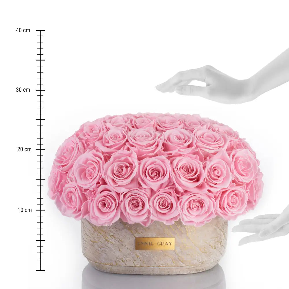 Premium Solid Splendid Infinity - M – Preserved Roses Up to 3 Years – Jewelry Bridal Pink by Flor de Oro | Customizable Luxury Jewelry