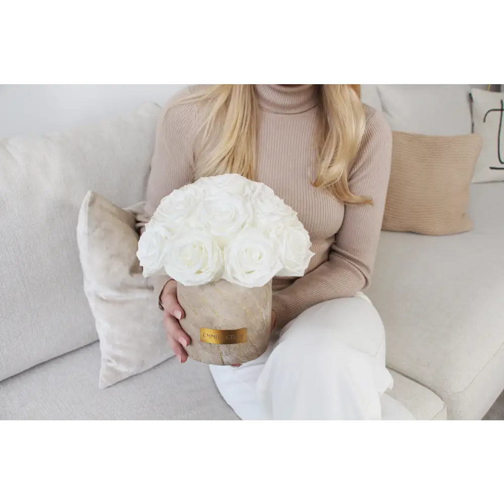 Premium Solid Splendid Infinity M – Preserved Roses Up to 3 Years – Jewelry Burgungy by Flor de Oro | Customizable Luxury Jewelry