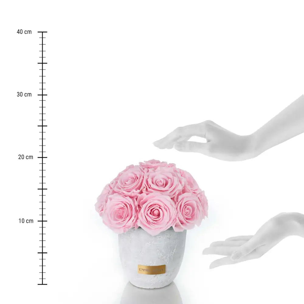Premium Solid Splendid Infinity S – Preserved Roses Up to 3 Years – Jewelry Bridal Pink by Flor de Oro | Customizable Luxury Jewelry