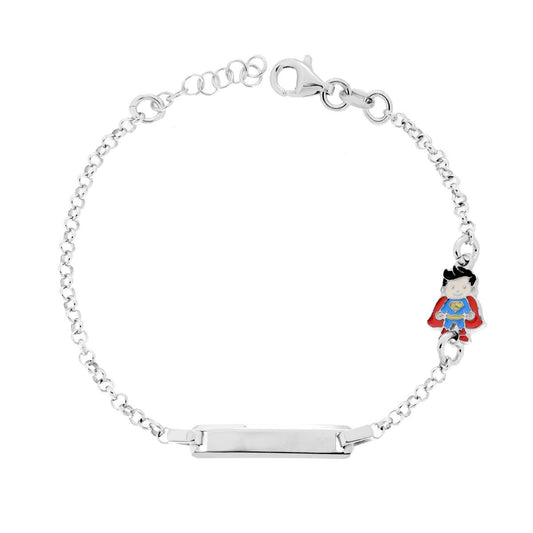 Superman Baby Bracelet – 925 Sterling Silver
