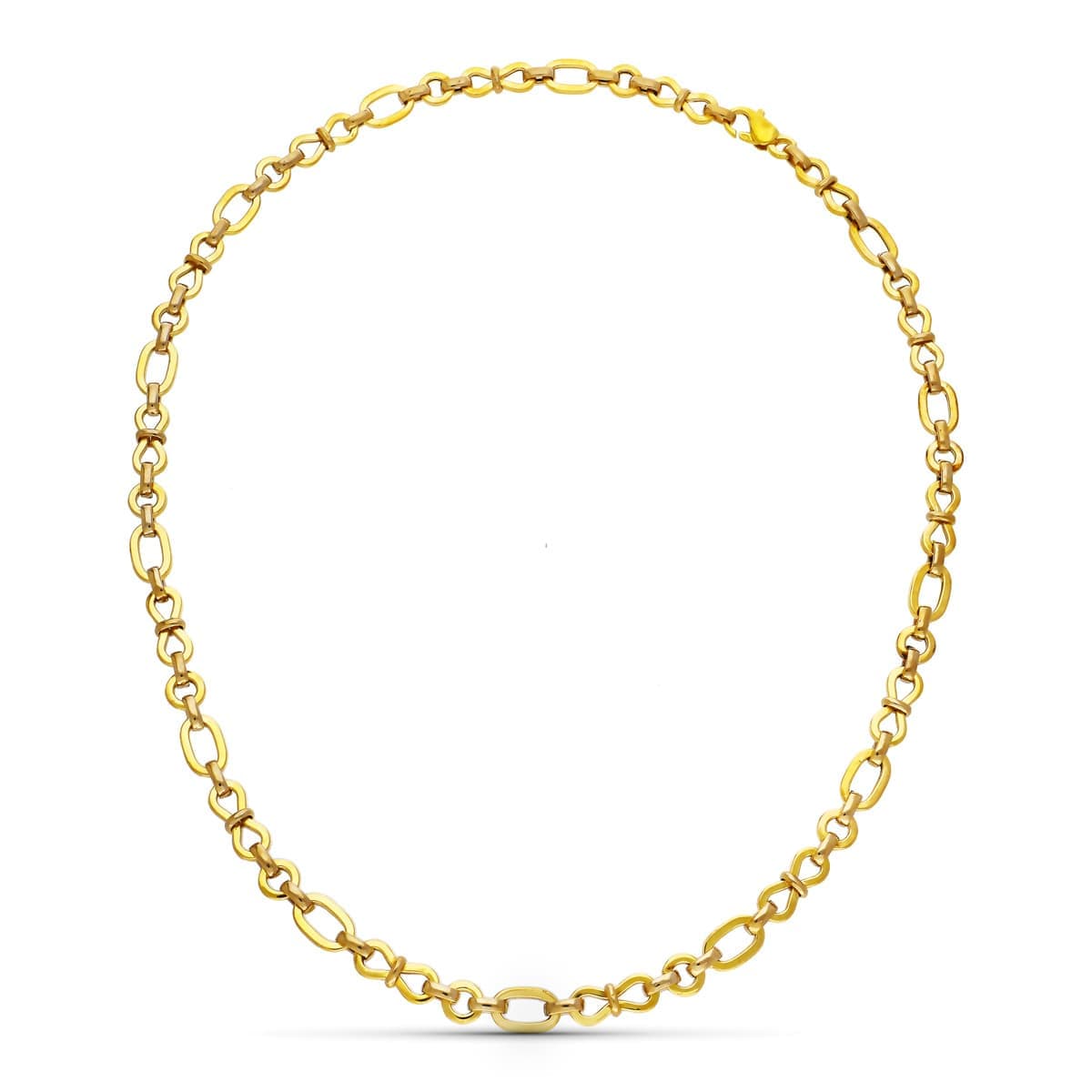 18K Yellow Gold Link Necklace — 45 cm