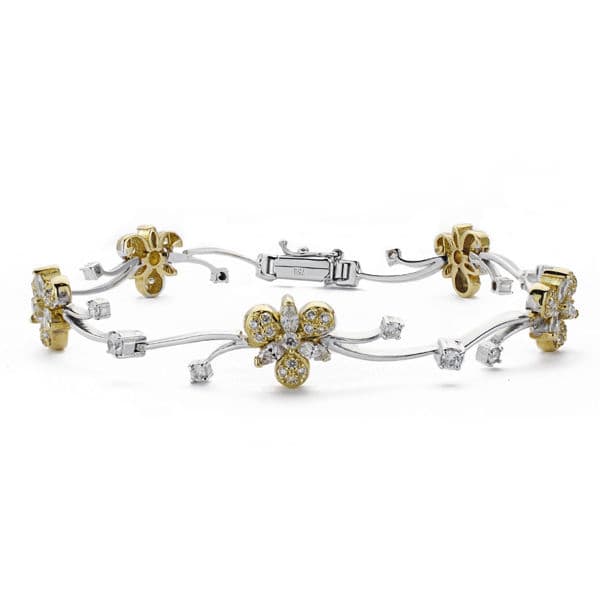 18K Gold Cubic Zirconia Bracelet