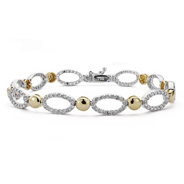 18K Gold Cubic Zirconia Bracelet