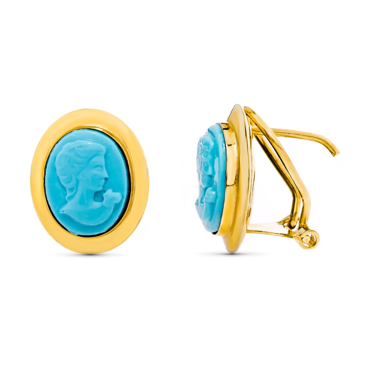 18K Yellow Gold Earrings