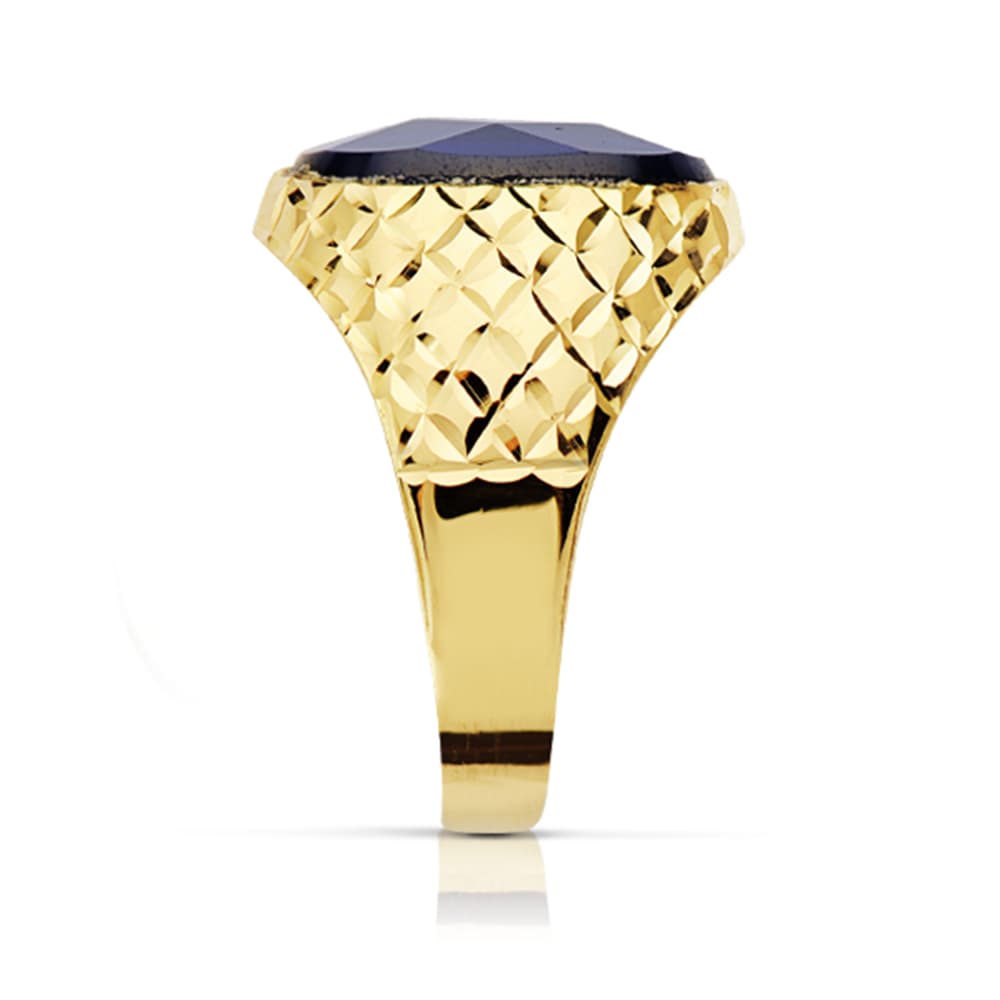 18K Yellow Gold Signet Ring