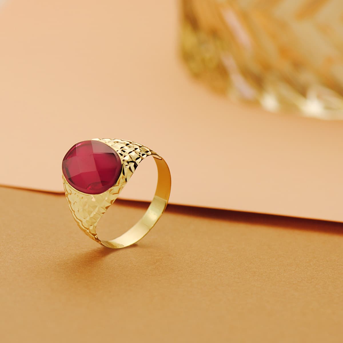 18K Yellow Gold Signet Ring