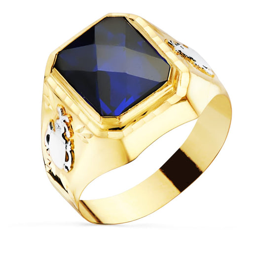 18K Yellow Gold Signet Ring