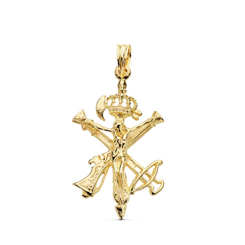 18K Yellow Gold Cross Pendant