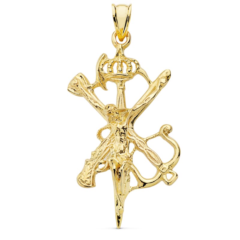 18K Yellow Gold Cross Pendant