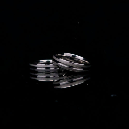 Anillo de plata radiante