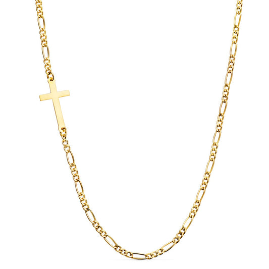 18K Yellow Gold Cross Chain
