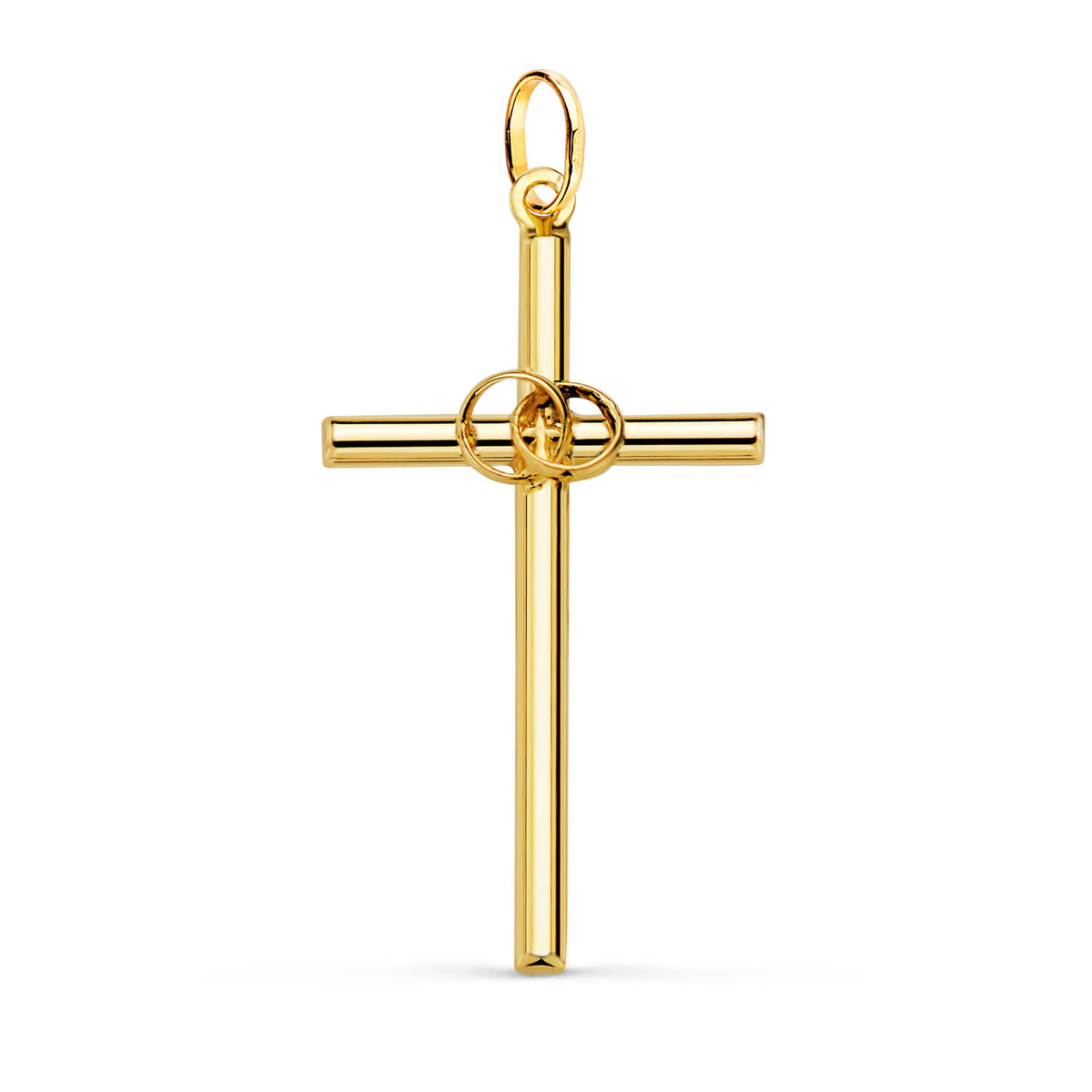 18K Yellow Gold Cross Ring