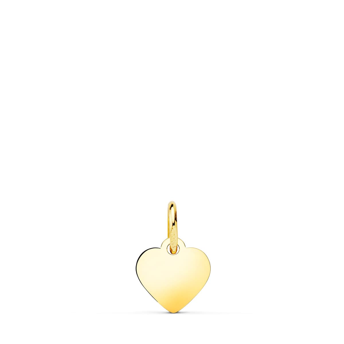 18K Yellow Gold Heart Pendant