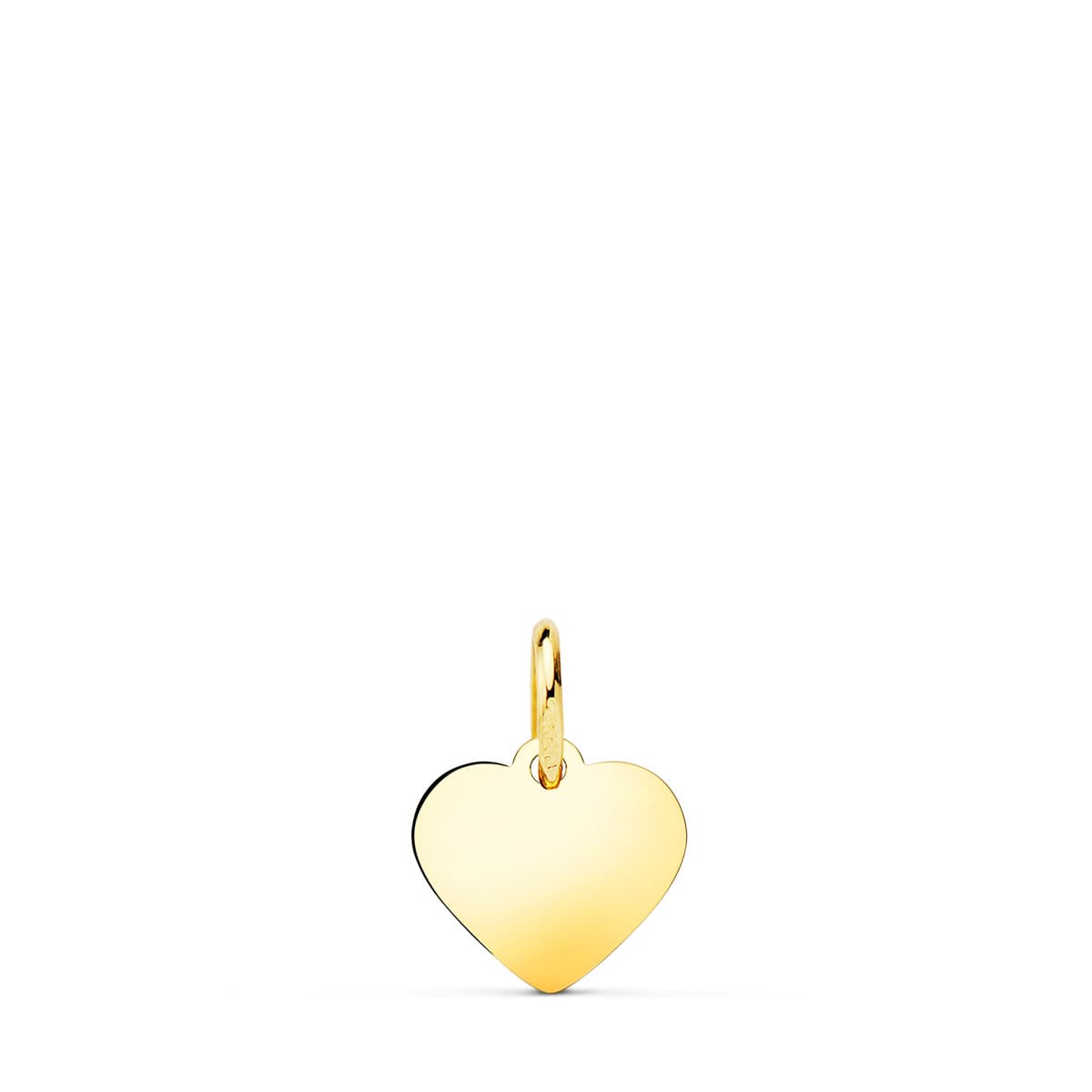 18K Yellow Gold Heart Pendant