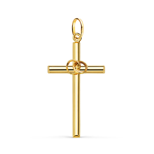 18K Yellow Gold Cross Ring